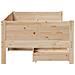 Dormeuse con Cassetti 80x200 cm in Legno Massello di Pino - Foto miniatura 5