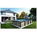 Piscina In Legno Aqua 8.5x4.35 - H. 1.45 M Su Telaio Senza Cementazione - Foto miniatura 1