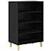 Credenza Rovere nero 57 x 35 x 89.5 cm Legno multistrato - Foto miniatura 1