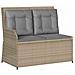 Set Divani da Giardino 3 pz con Cuscini in Polyrattan Beige - Foto miniatura 3