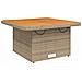 Set Divani da Giardino 3 pz con Cuscini in Polyrattan Beige - Foto miniatura 5