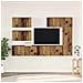 Set mobile TV 6 pcs Legno vecchio 30.5 x 30 x 90 cm - Foto miniatura 2