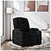 Poltrona reclinabile in tessuto nero - Foto miniatura 2