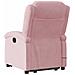 Poltrona Alzapersona Reclinabile Rosa in Velluto - Foto miniatura 4