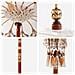 Parasol Balinese 260 Crema 95-100 cm Cotone e legno massello - Foto miniatura 9