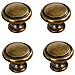 Set Di 4 Pomelli Per Cassetti In Lega Di Zinco Stile Vintage - Manopole Retrò Per Ferramenta Per Mobili - Foto miniatura 1