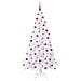 Albero di Natale artificiale Bianco 210 cm PVC e Acciaio - Foto miniatura 3