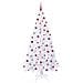 Albero di Natale artificiale Bianco 210 cm PVC e Acciaio - Foto miniatura 4