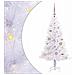 Albero di Natale artificiale Bianco 120 cm PVC e Acciaio - Foto miniatura 1