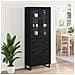 Credenza 2 pcs Rovere Nero Legno Stratificato e Vetro - Foto miniatura 4