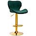 SGABELLO BAR QS-B15 VELLUTO VERDE - Foto miniatura 1