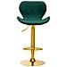 SGABELLO BAR QS-B15 VELLUTO VERDE - Foto miniatura 4