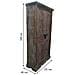 Armadio In Legno Marrone 121x45x220h - Foto miniatura 5