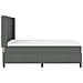 Letto a molle con materasso Grigio scuro 140 x 200 cm Tessuto - Foto miniatura 8
