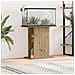 Supporto per acquario artigianale in rovere 36x75x72,5 cm in legno ingegnerizzato - Foto miniatura 2