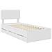 Struttura del letto Bianco 100 x 200 cm Legno Ingegnerizzato - Foto miniatura 4