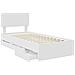 Struttura del letto Bianco 100 x 200 cm Legno Ingegnerizzato - Foto miniatura 5