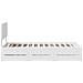 Struttura del letto Bianco 100 x 200 cm Legno Ingegnerizzato - Foto miniatura 9