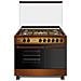 Cucina 5 fuochi a gas 90×60 Forno a gas porta bombola Marrone L90BT5MG - Foto miniatura 1