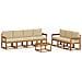 Set di divani da esterno con cuscino 8 pcs Naturale e Beige - Foto miniatura 1