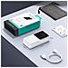 Mini Power Bank Con Cavi Integrati Jr-pbc06 30w 10000mah - Bianco - Foto miniatura 4