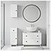 Set di armadietti da bagno in 3 pezzi EDE Bianco Lucido - Foto miniatura 5