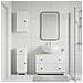 Set di armadietti da bagno in 3 pezzi EDE Bianco Lucido - Foto miniatura 6