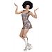 Costume Discoteca Color Argento Per Donna Small - Foto miniatura 1
