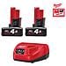 Confezione Da 2 Batterie Nrj M12 M12 4.0ah - Caricabatterie 4933454545459211 - Foto miniatura 2