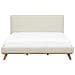 Letto Matrimoniale In Ciniglia Beige 160x200 Cm Talence - Foto miniatura 12