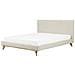 Letto Matrimoniale In Ciniglia Beige 160x200 Cm Talence - Foto miniatura 9