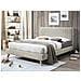 Letto Matrimoniale In Ciniglia Beige 160x200 Cm Talence - Foto miniatura 10