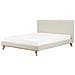 Letto Matrimoniale In Ciniglia Beige 160x200 Cm Talence - Foto miniatura 6