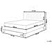 Letto Matrimoniale In Ciniglia Beige 160x200 Cm Talence - Foto miniatura 3