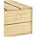 Tavolo da Giardino 75x75x31 cm in Legno di Pino Impregnato - Foto miniatura 4