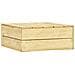 Tavolo da Giardino 75x75x31 cm in Legno di Pino Impregnato - Foto miniatura 1
