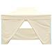 Gazebo Professionale Pieghevole Con 4 Pareti 3x4m Acciaio Crema - Foto miniatura 5