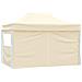Gazebo Professionale Pieghevole Con 4 Pareti 3x4m Acciaio Crema - Foto miniatura 10