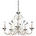 Lampadario Lifestyle A 5 Bracci In Vetro Di Murano Laccato Champagne, Oro, 5x E14 - Foto miniatura 1