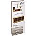 Panca A Contenitore Tre Vani In Legno Naturale 105x34x H49,5 Cm - Foto miniatura 1
