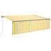 Tenda Automatica con Sensore Vento LED 5x3m Gialla /Bianca - Foto miniatura 1