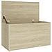 Cassapanca Rovere Sonoma 84x42x46 cm in Legno Ingegnerizzato - Foto miniatura 4