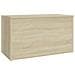 Cassapanca Rovere Sonoma 84x42x46 cm in Legno Ingegnerizzato - Foto miniatura 5