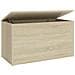 Cassapanca Rovere Sonoma 84x42x46 cm in Legno Ingegnerizzato - Foto miniatura 1