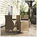 Set Mobili Da Pranzo Giardino 5 Pz Con Cuscini Polyrattan Beige - Foto miniatura 1
