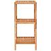 Scaffale Da Bagno 35,5x35,5x79 Cm In Legno Massello Di Noce - Foto miniatura 3