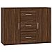 Credenza Rovere Marrone 91x29,5x65 Cm In Legno Multistrato - Foto miniatura 2