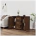 Credenza Rovere Marrone 91x29,5x65 Cm In Legno Multistrato - Foto miniatura 3