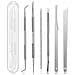 Set Di Strumenti Per Tagliare Le Unghie 6 In 1 Kit Di Tagliaunghie Dei Piedi Set Per Manicure D'argento - Foto miniatura 1
