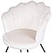 Poltrona Velluto Bianco Sporco Lovelock - Foto miniatura 5